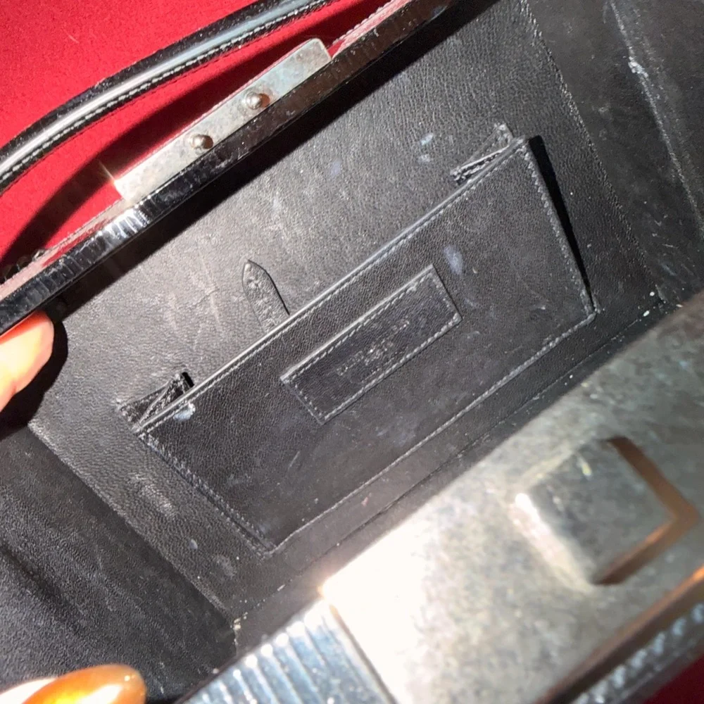 Saint Laurent Patent Black Leather‎ Box Bag